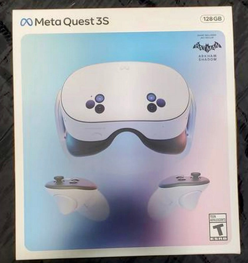 Meta Quest 3S 128 GB - Get Batman: Arkham Shadow and 3- Month Trial of Meta Horizon+ Included - All-In-One Headset