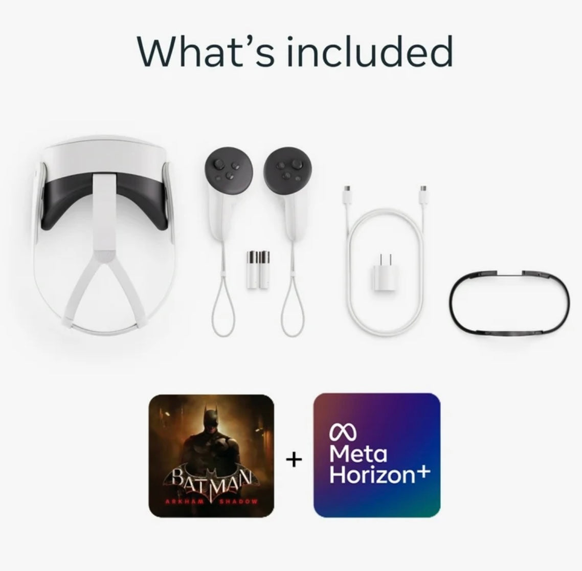 Meta Quest 3S 128 GB - Get Batman: Arkham Shadow and 3- Month Trial of Meta Horizon+ Included - All-In-One Headset